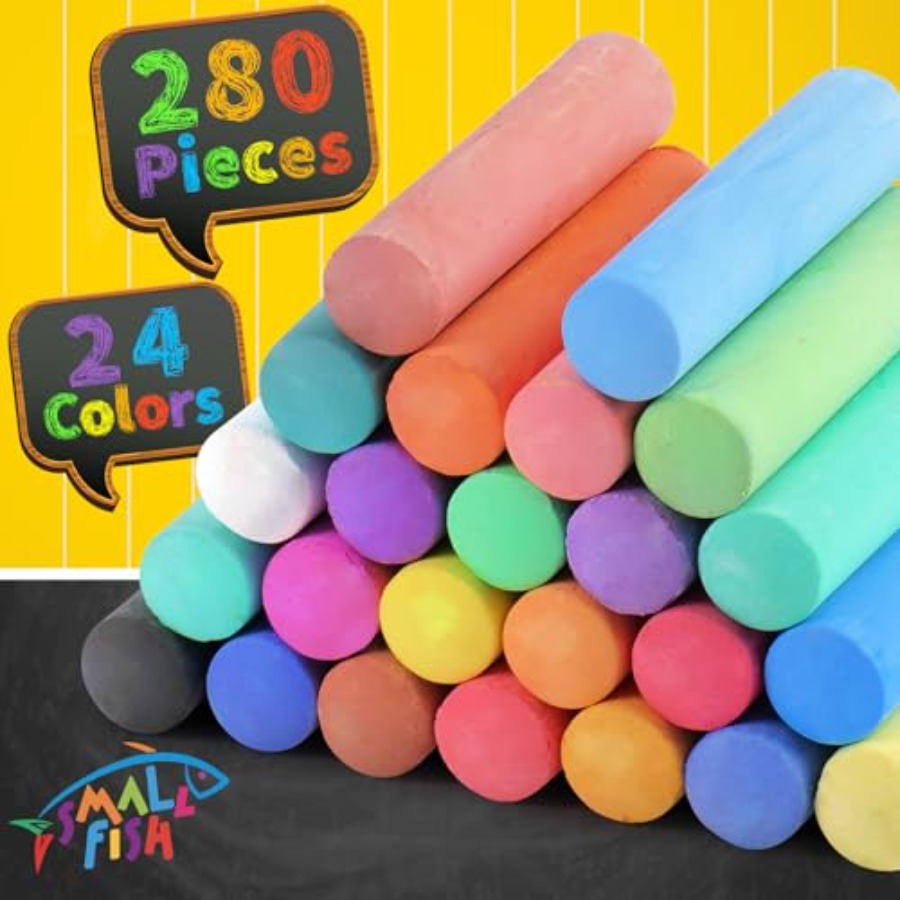 280PCS Sidewalk Chalks in 24 C – Chalk Outdoor Jumbo Bewertung und Preis