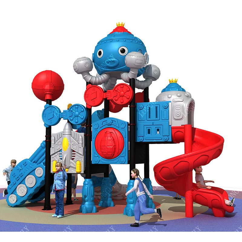 China Factory Kids Plastic Sli – Kids Outdoor Playground Bewertung und Preis