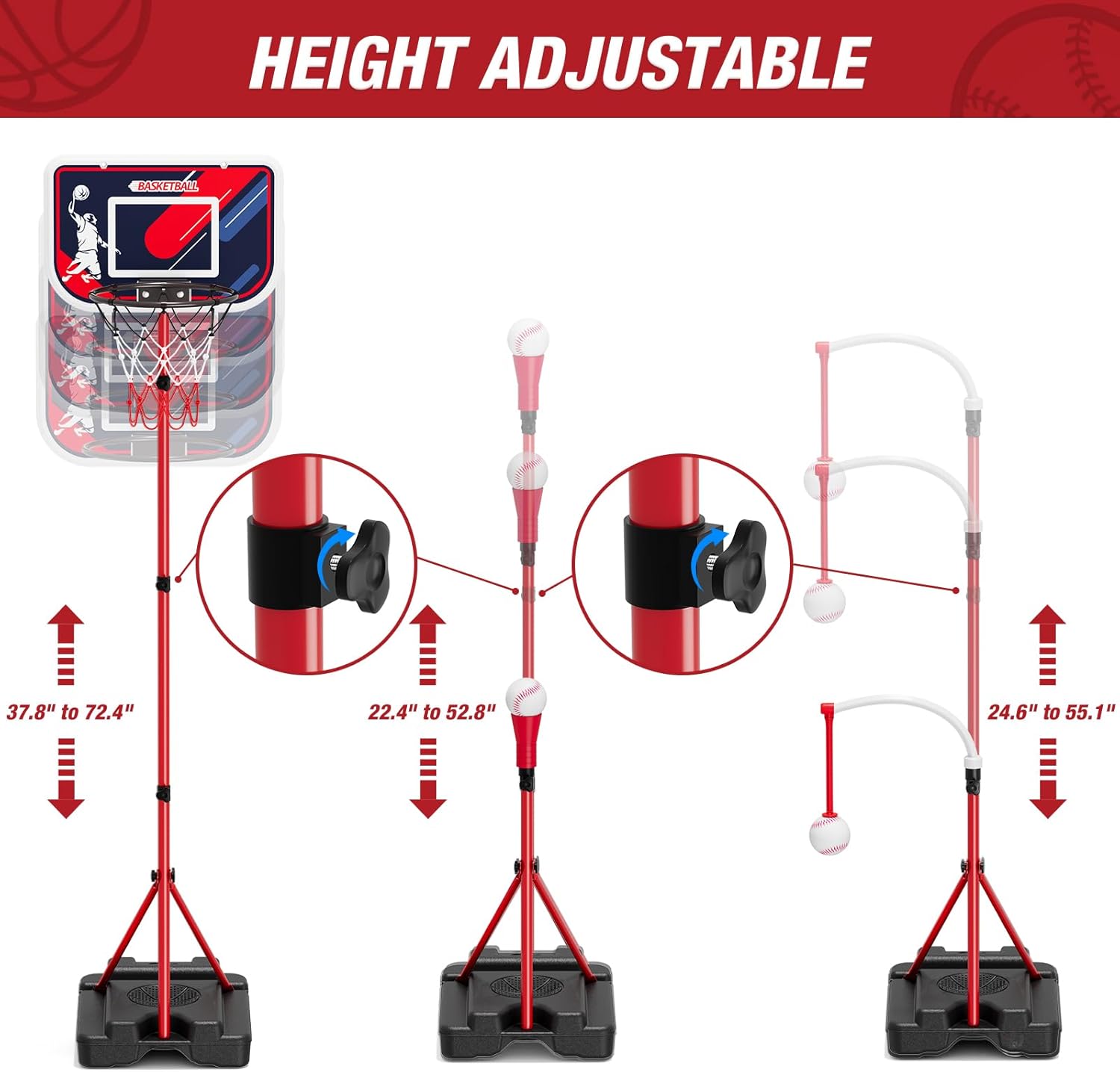 4-in-1 Kids Basketball Hoop &  – Kids Outdoor Set Bewertung und Preis