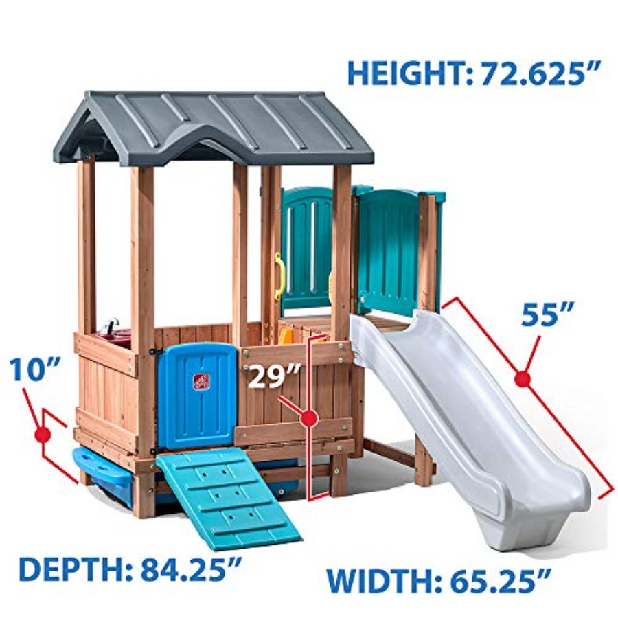 Woodland Adventure Playhouse & – Kids Outdoor Playground Bewertung und Preis