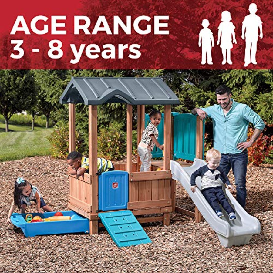 Woodland Adventure Playhouse & – Kids Outdoor Playground Bewertung und Preis