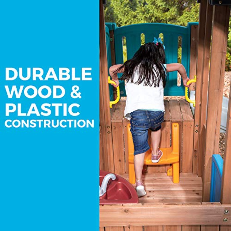 Woodland Adventure Playhouse & – Kids Outdoor Playground Bewertung und Preis