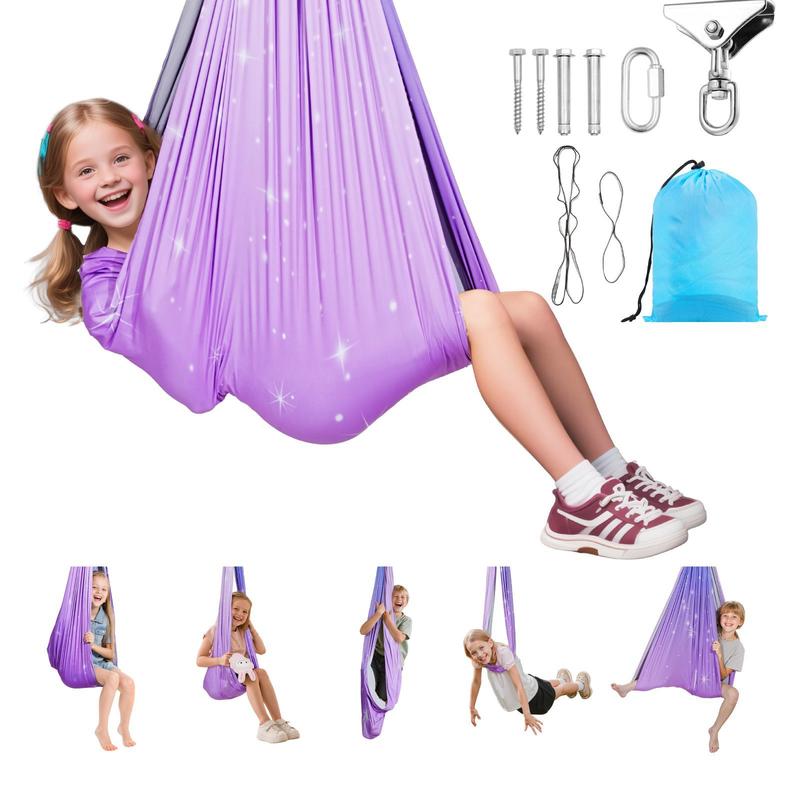 Sensory Swing, Double-Layer Fa – Kids Outdoor Yoga Bewertung und Preis