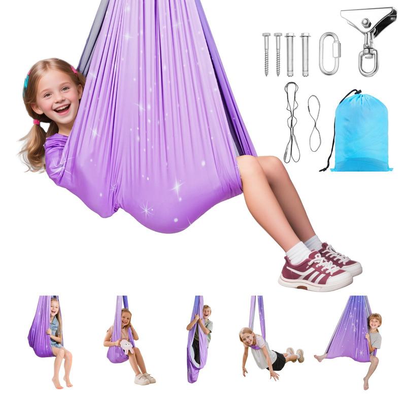 Sensory Swing, Double-Layer Fa – Kids Outdoor Yoga Bewertung und Preis