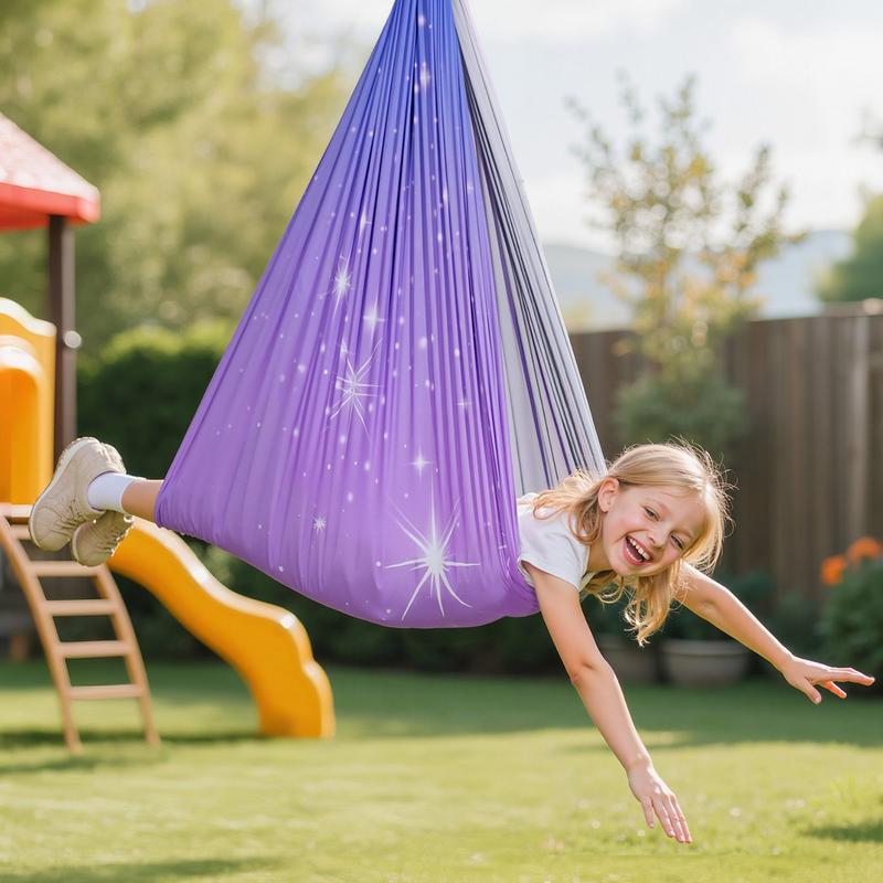 Sensory Swing, Double-Layer Fa – Kids Outdoor Yoga Bewertung und Preis