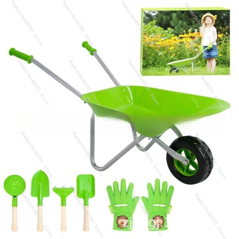 Kids Outdoor Wheelbarrow, Gree – Kids Outdoor Set Bewertung und Preis