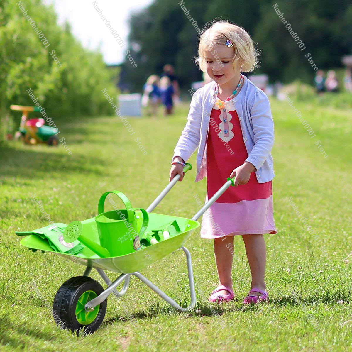 Kids Outdoor Wheelbarrow, Gree – Kids Outdoor Set Bewertung und Preis