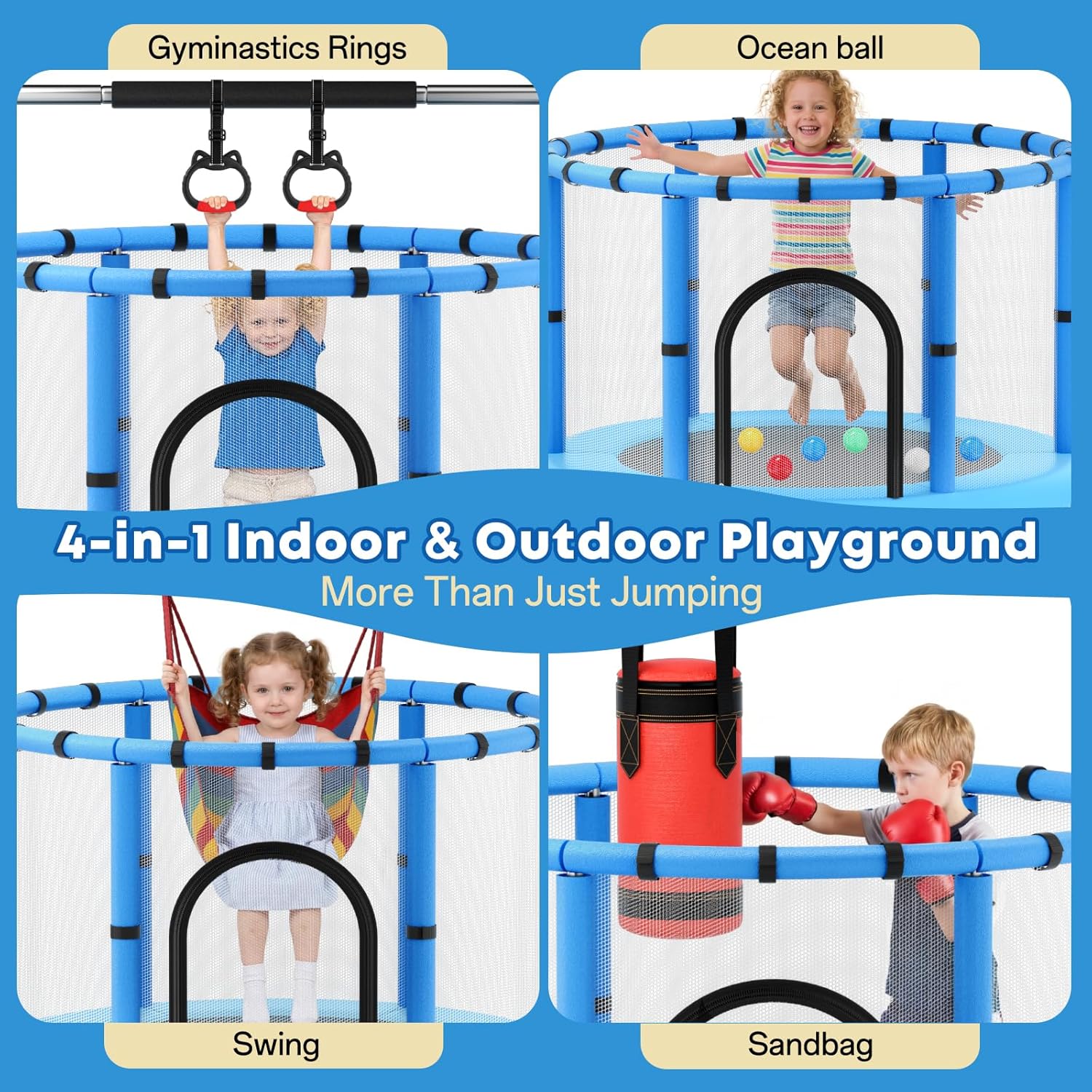 Toddler Trampoline,Trampoline  – Kids Outdoor Set Bewertung und Preis