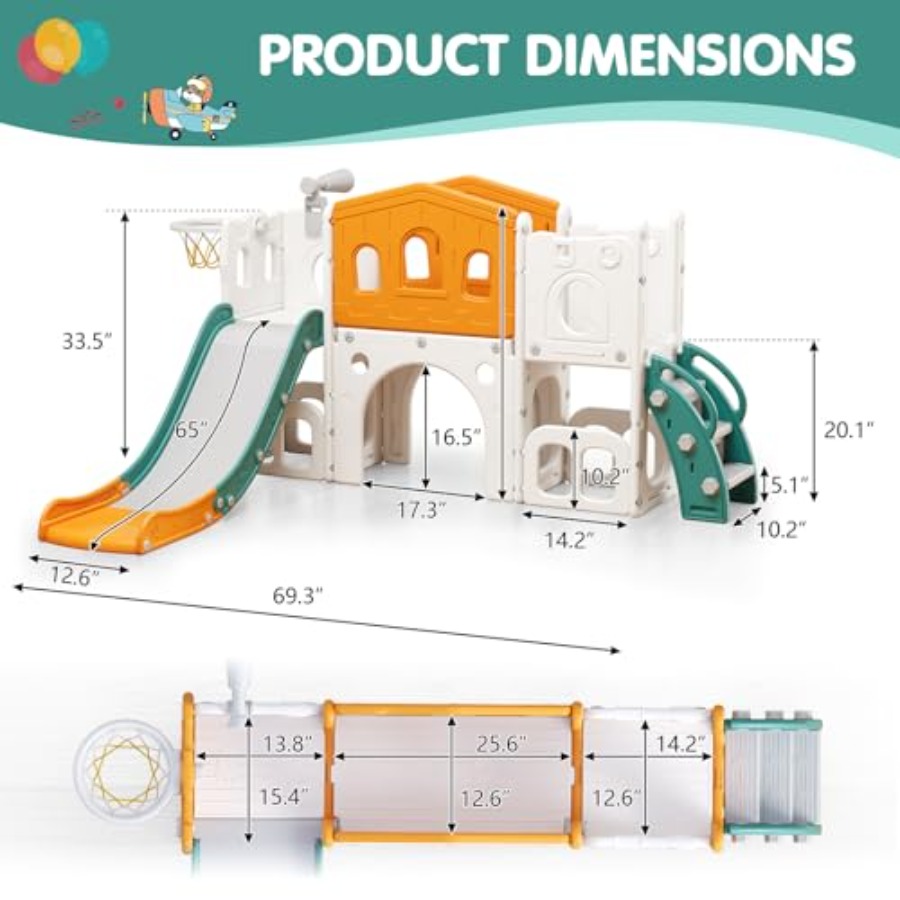 8 in 1 Toddler Slide Set Kid S – Kids Outdoor Playground Bewertung und Preis