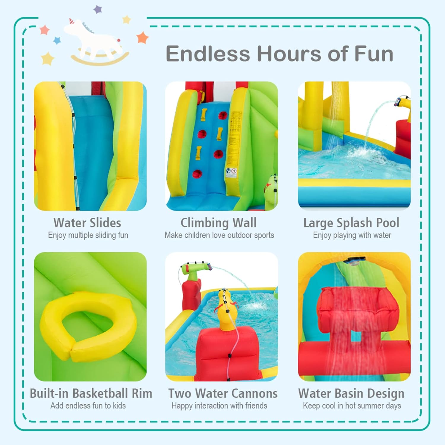 Mega Inflatable Water Park Bou – Kids Outdoor Inflatable Bewertung und Preis