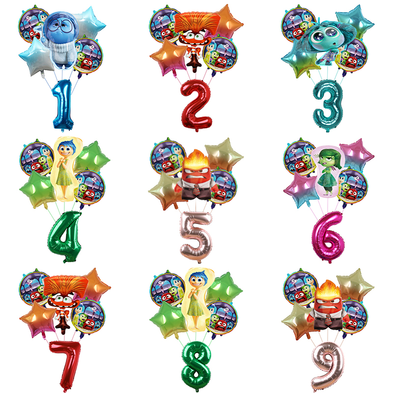 6pcs New Inside Out2 Balloons  – Outdoor Kids In An Indoor World Bewertung und Preis
