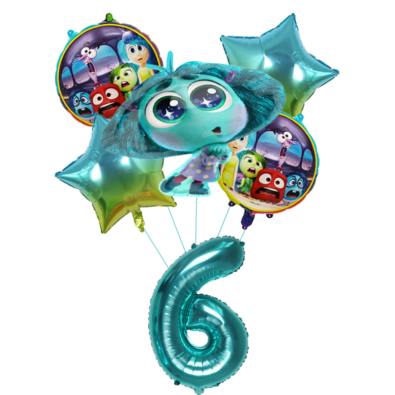 6pcs New Inside Out2 Balloons  – Outdoor Kids In An Indoor World Bewertung und Preis