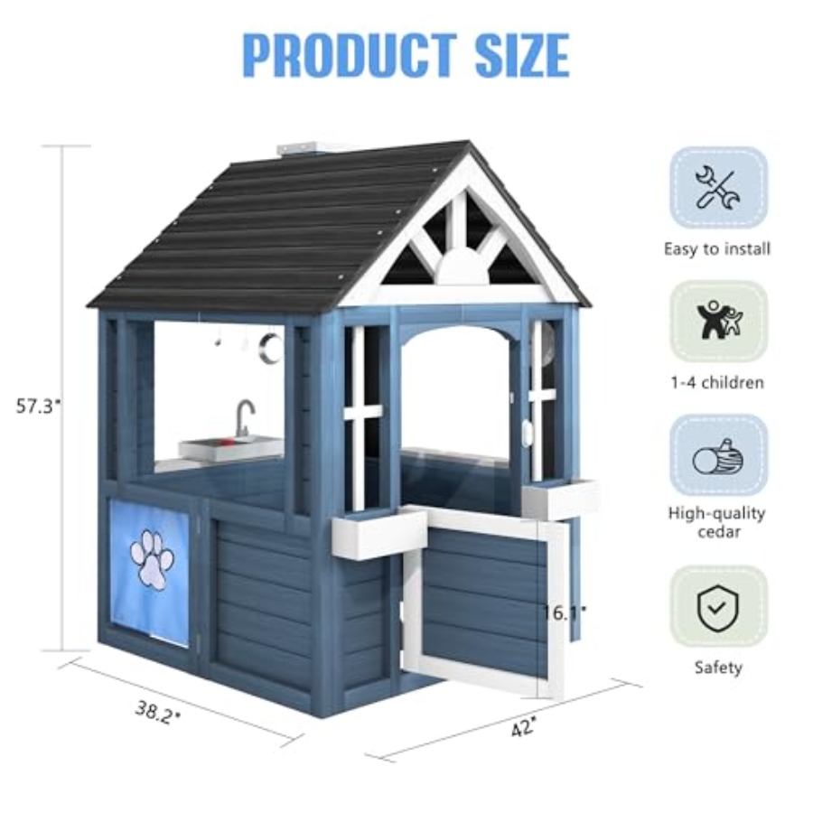 Outdoor playhouse for kids ced – Kids Outdoor Nature Play Bewertung und Preis