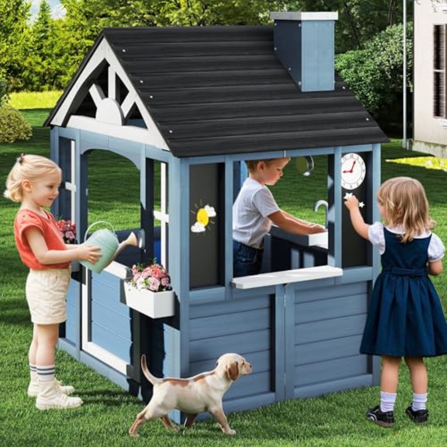 Outdoor playhouse for kids ced – Kids Outdoor Nature Play Bewertung und Preis