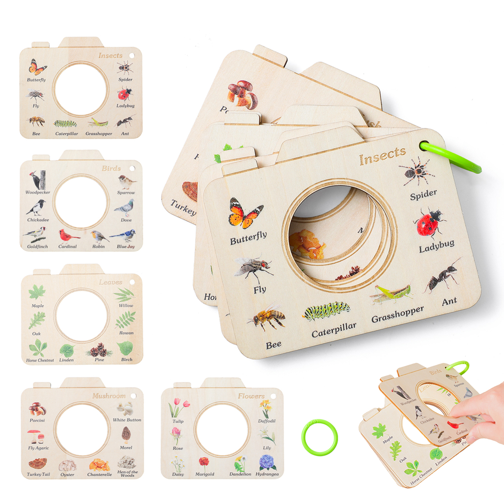 Wooden Camera Shape Nature Cog – Kids Outdoor Activity Set Bewertung und Preis