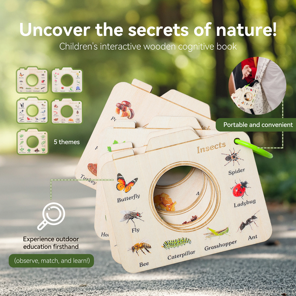 Wooden Camera Shape Nature Cog – Kids Outdoor Activity Set Bewertung und Preis