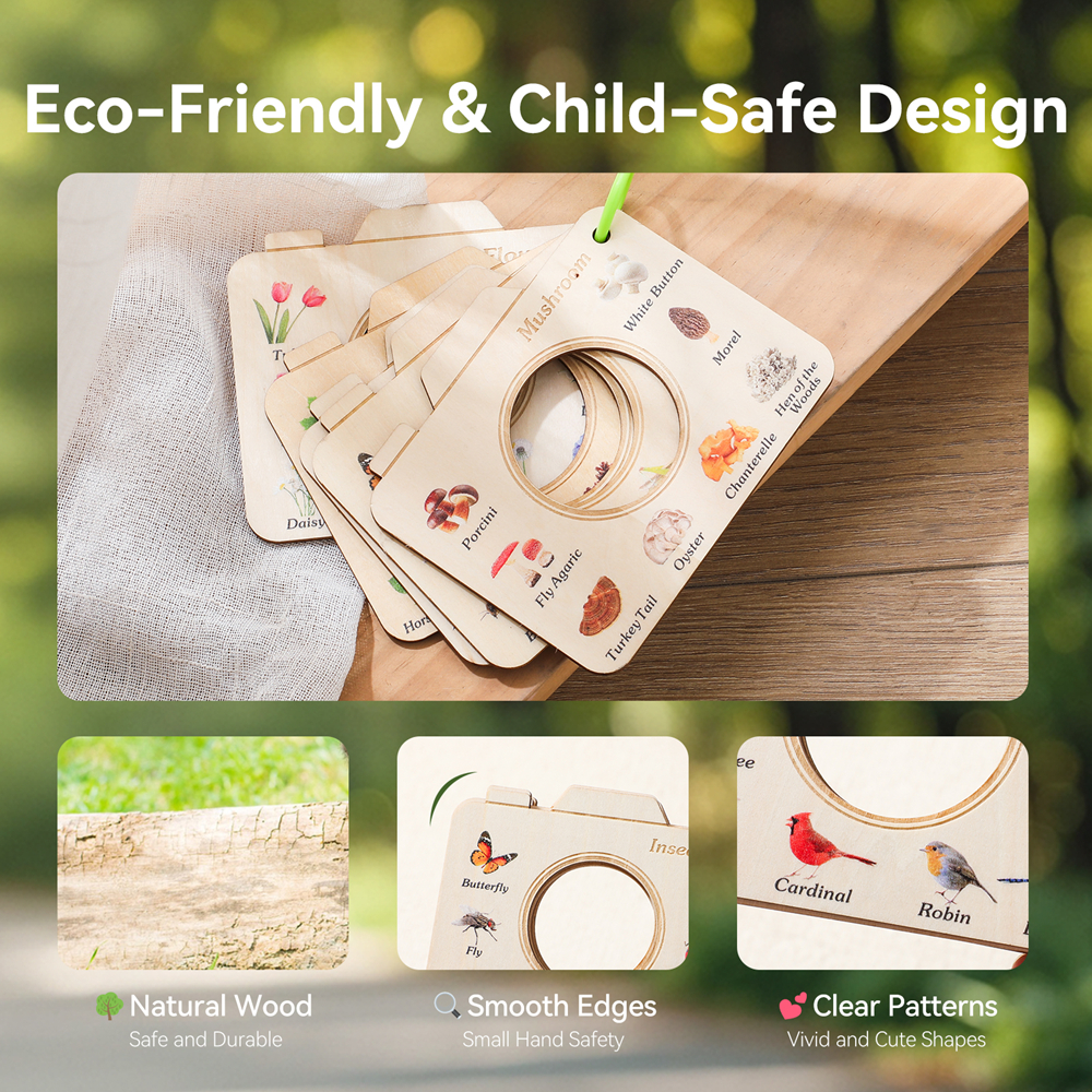 Wooden Camera Shape Nature Cog – Kids Outdoor Activity Set Bewertung und Preis