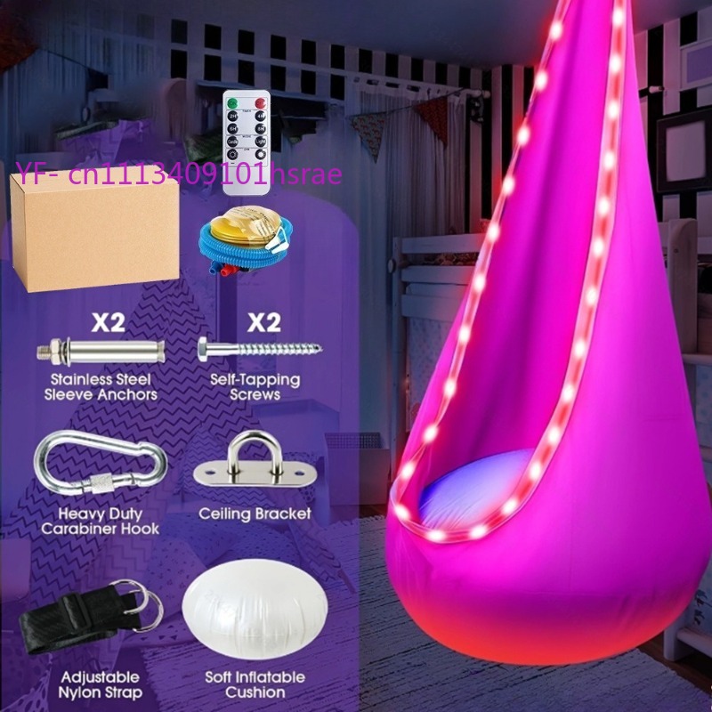 Glowing LED Inflatable Hammock – Kids Outdoor Hanging Chair Bewertung und Preis
