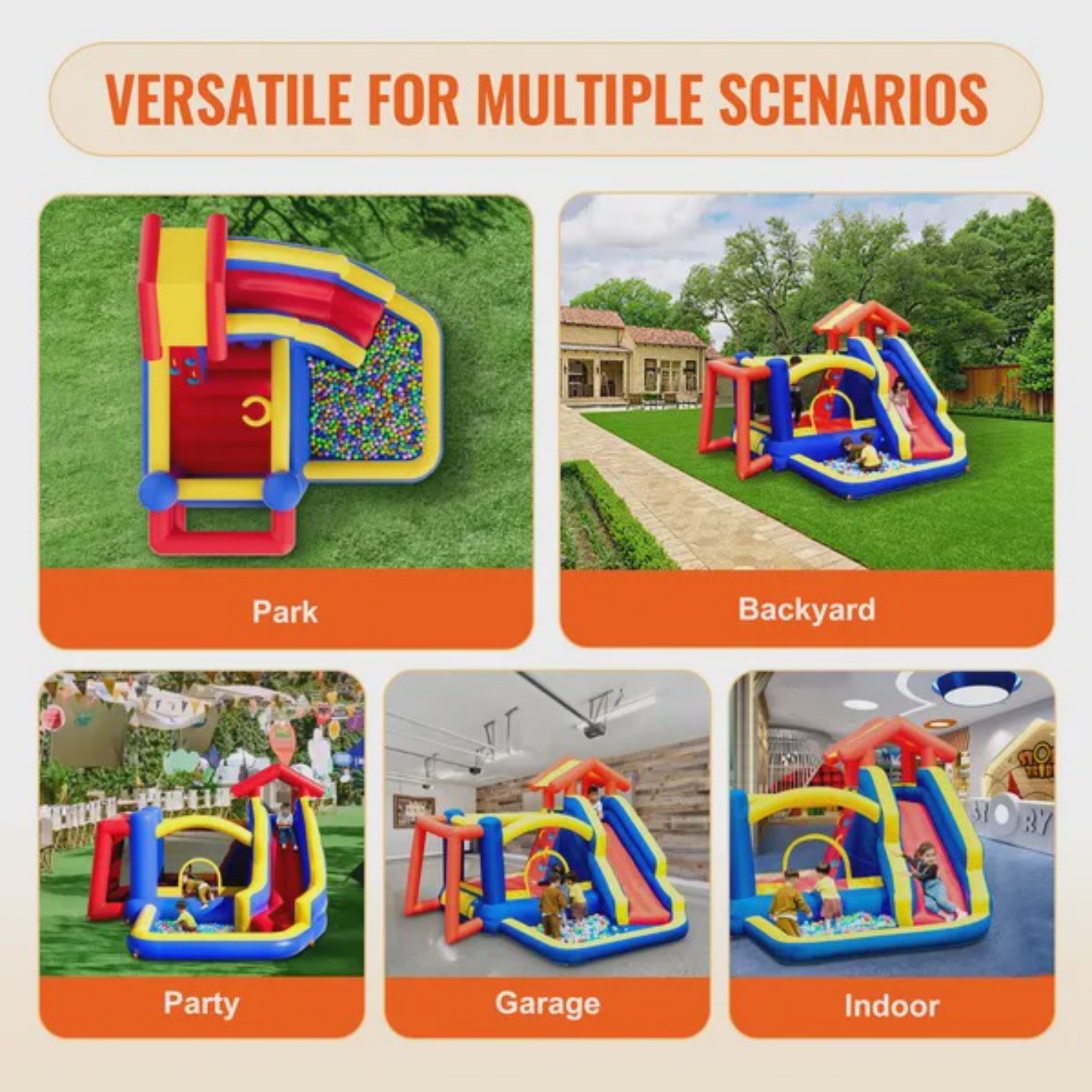 Inflatable Bounce House Outdoo – Kids Outdoor Jump House Bewertung und Preis