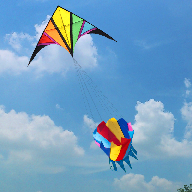 Large rainbow kite nylon winds – Kite Easy Fly Kids Bewertung und Preis