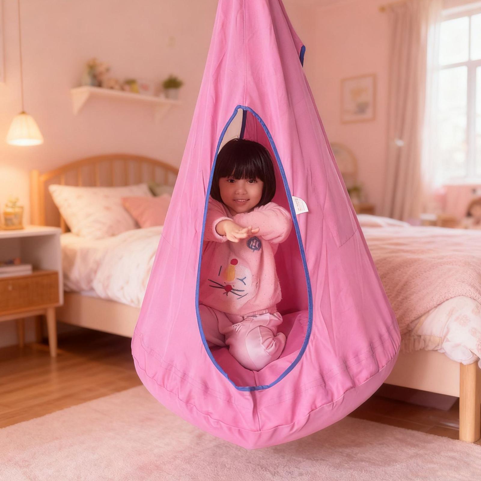Kids Pod Swing Seat With Cushi – Kids Outdoor Nest Swing Bewertung und Preis