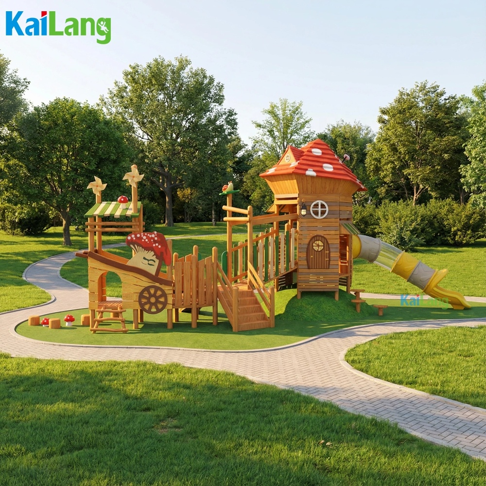 Forest Mushroom House Shape Wo – Outdoor Children'S Park Bewertung und Preis