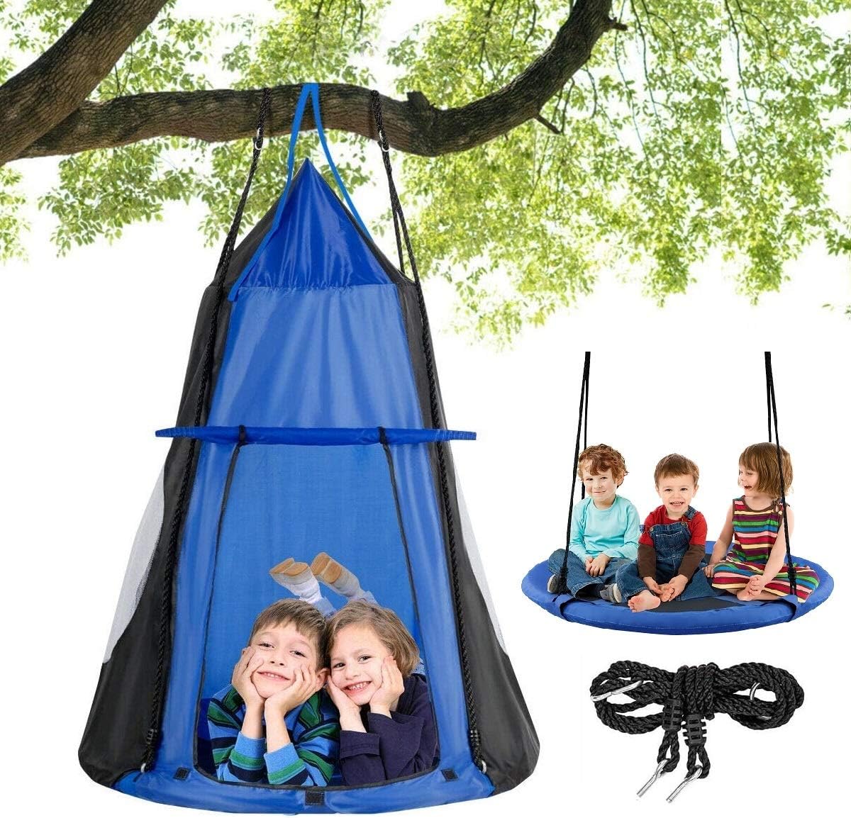 2 in 1 Kids Detachable Hanging – Kids Outdoor Nest Swing Bewertung und Preis