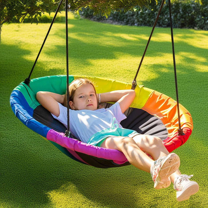 Kids Saucer Swing Outdoor Roun – Kids Outdoor Nest Swing Bewertung und Preis