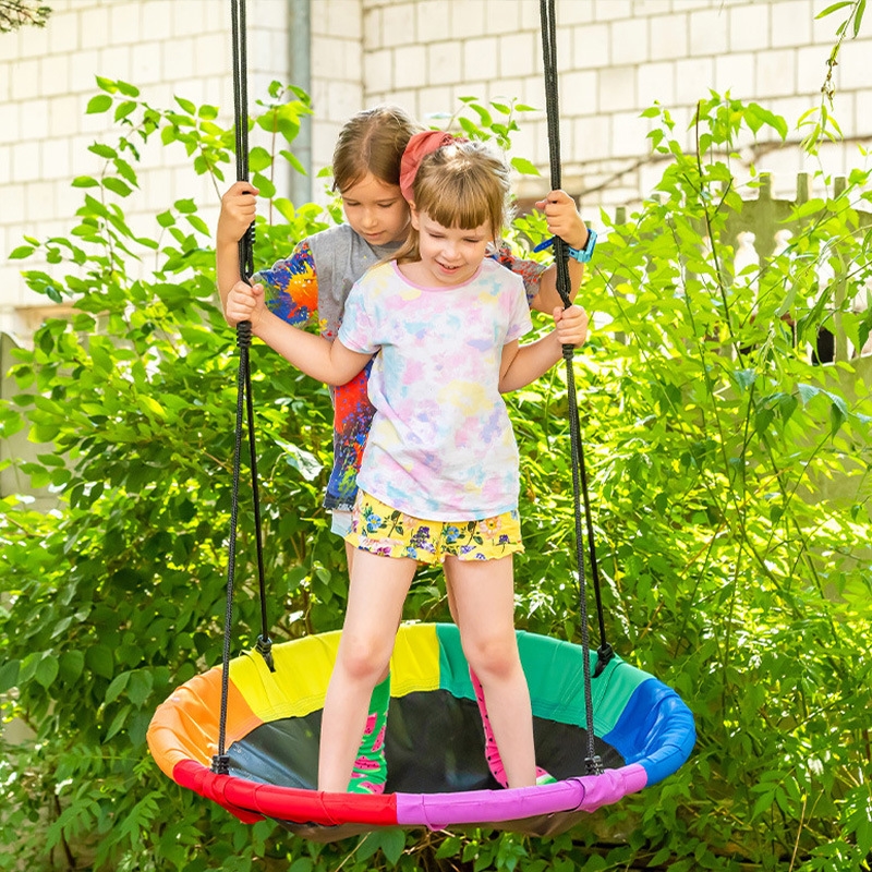 Kids Saucer Swing Outdoor Roun – Kids Outdoor Nest Swing Bewertung und Preis