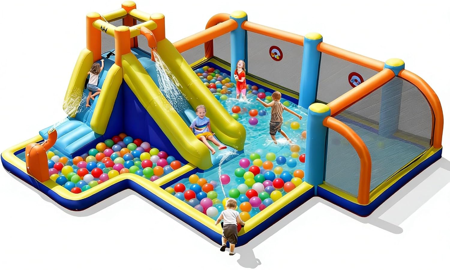 Inflatable Water Slide, Dual C – Kids Outdoor Inflatable Bewertung und Preis