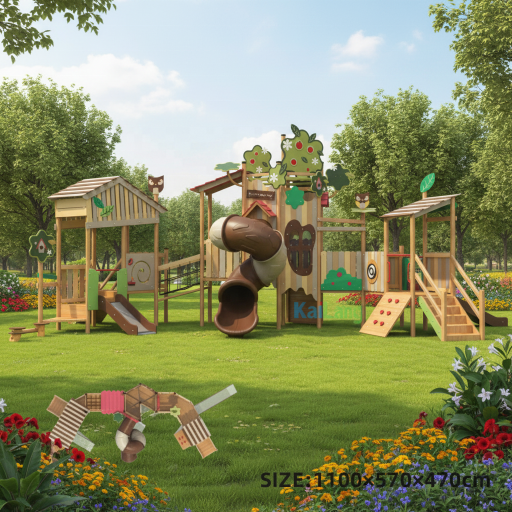 Forest Garden Wooden Amusement – Outdoor Children'S Park Bewertung und Preis