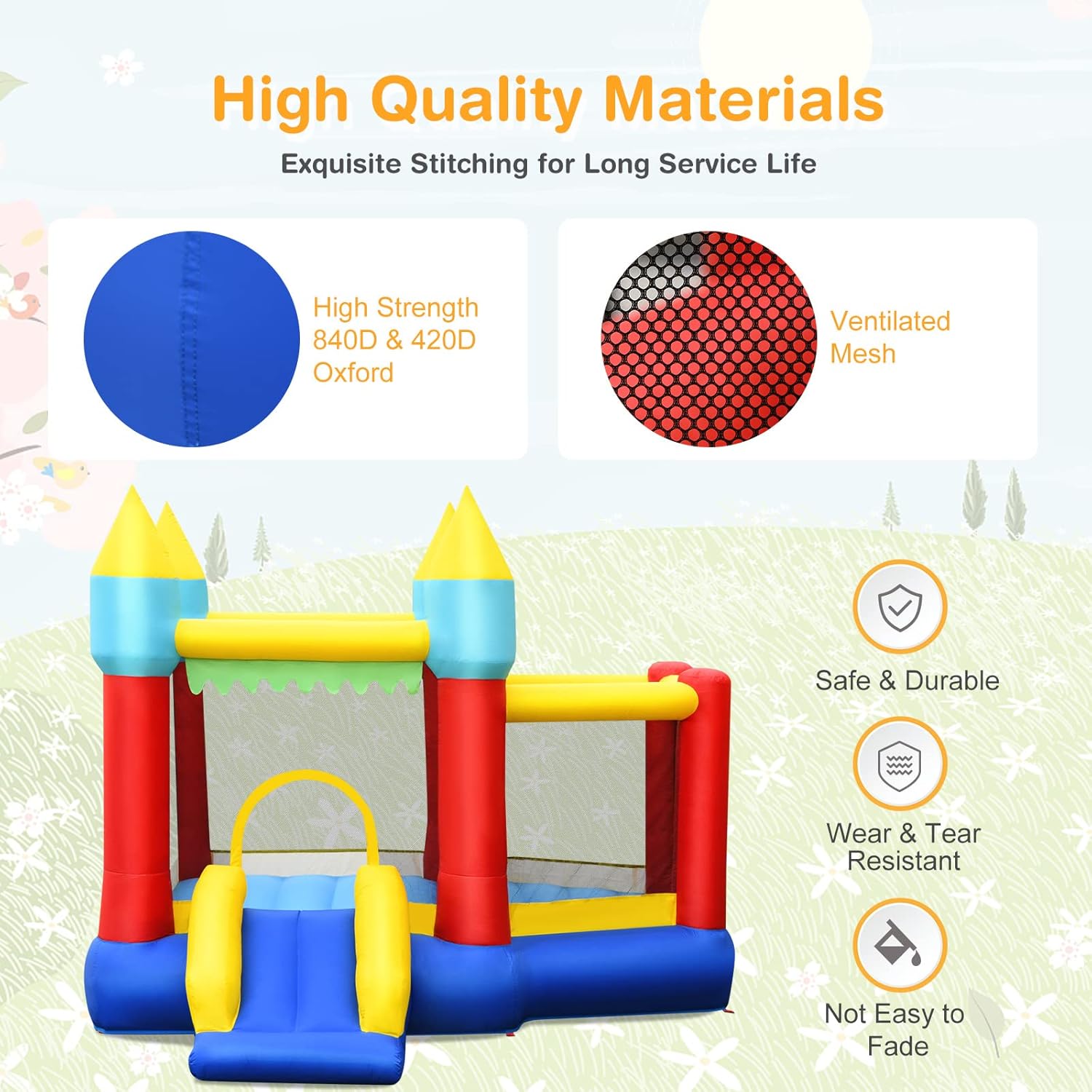 Inflatable Bounce Castle for K – Kids Outdoor Jumping Castle Bewertung und Preis
