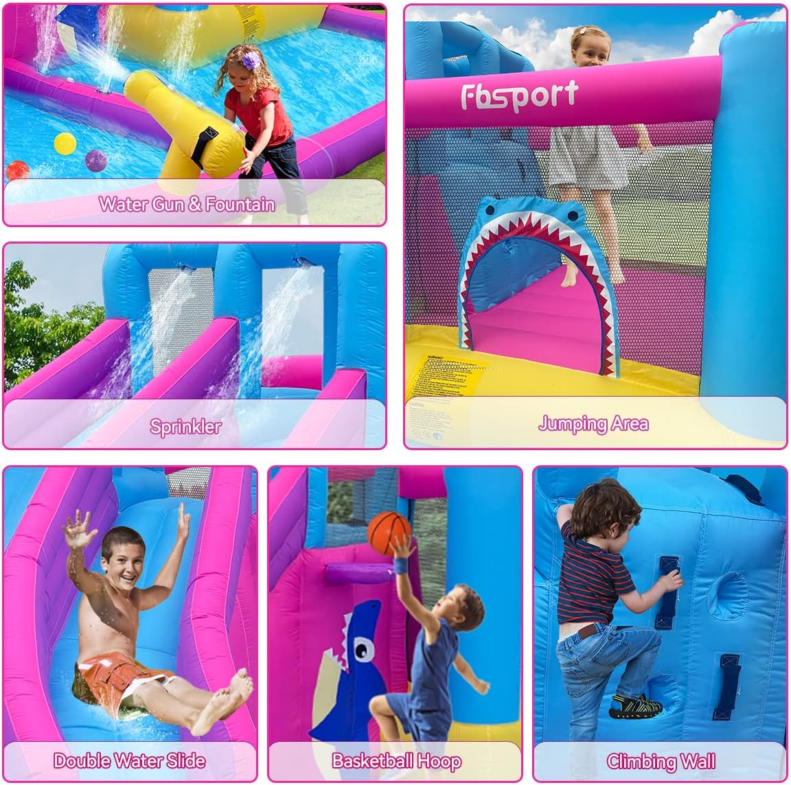 Twin Water Slides Inflatable B – Kids Outdoor Inflatable Bewertung und Preis